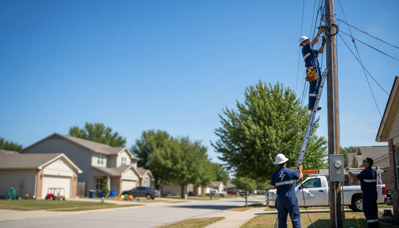 Residential electrician providing installation services in Franklin, OH